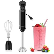 Set Frullatore Portatile Potente con Lame in Acciaio Inox e Attacco Frusta Uovo