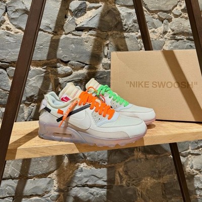 Nike X Off-White The Ten White Air Max 90 Sneakers - 9 US