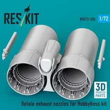 Reskit RSU72-0335 Rafale exhaust nozzles for HobbyBoss kit (3D Printed) 1/72