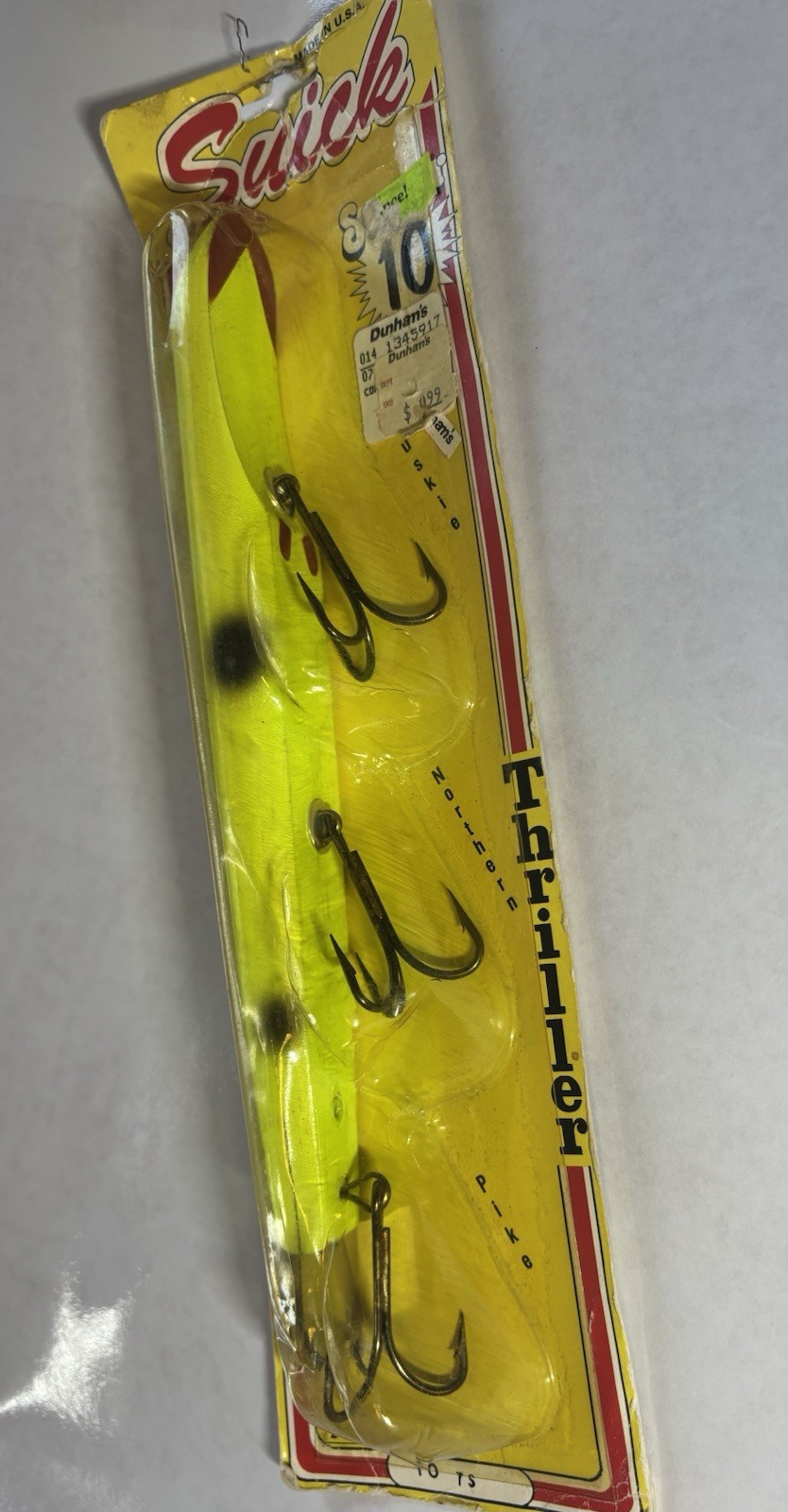 Suick Musky Thriller Super 10“ Dive and Rise Bait - Many Consider "The Best" - Image 2