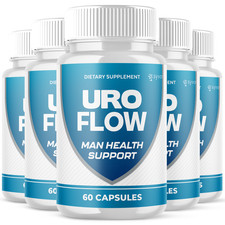  5 Pack Uro Flow for Men Prostate Health  Urinary Support Supplement 300 Caps
