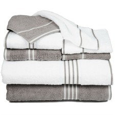 8PC Towel Set 2 Bath Towels, 2 Hand Towels, 2 Wash Cloths, 2 Fingertip Towels
