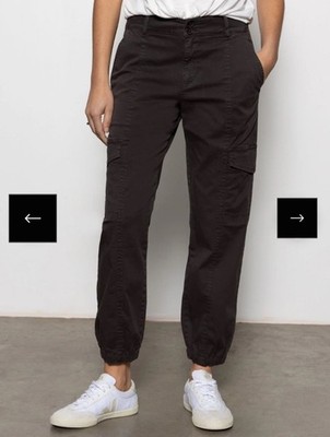 NEW Evereve Sanctuary Rebel Cargo Utility High-Rise Relaxed Obsidian Pants 26