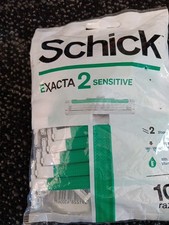 Schick Exacta2 Sensitive Disposable Razor 10 Count NIP Free Shipping M92