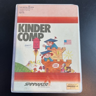 Kinder Comp C64 (1982) Educational Video Game VTG Commodore Spinnaker