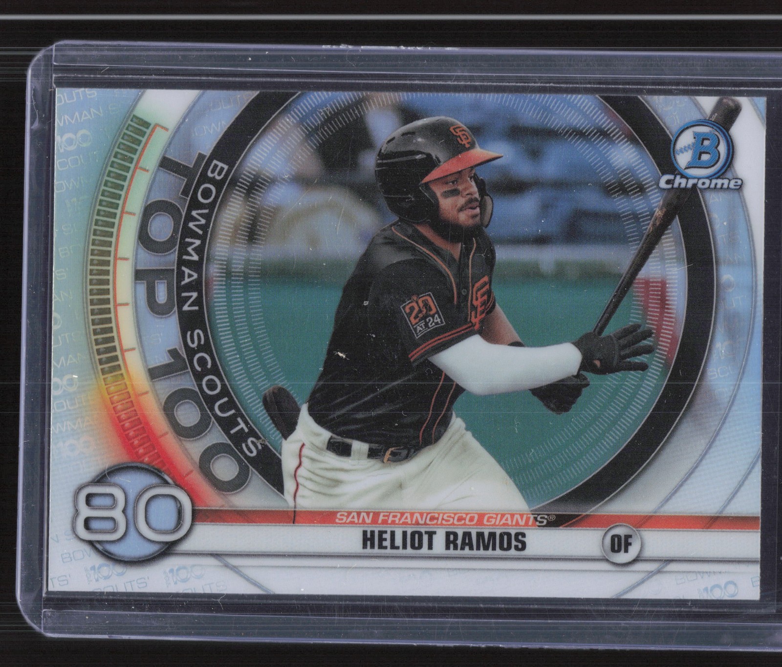 Heliot Ramos #BTP-80 2020 Bowman Baseball Scouts Top 100