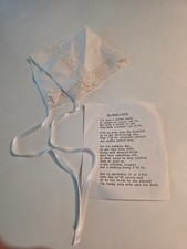 Vintage Bridal Keepsake Lace Magic Hankie Bonnet for Newborn- 2 Available