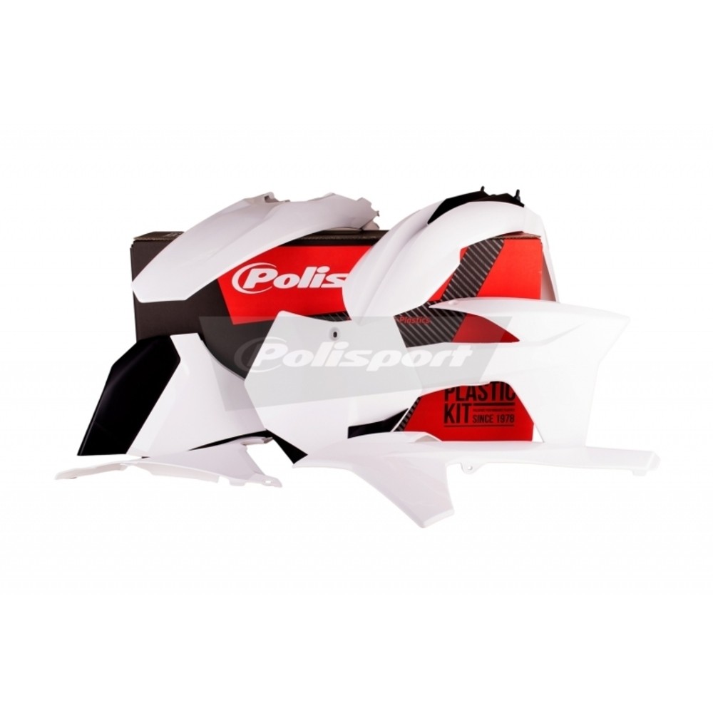 Free Shipping Polisport Plastic Kit KTM White 90508 For Motorcycle Parts