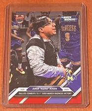2024-25 TOPPS BOWMAN U NOW #90 AMIR "AURA" KHAN - NUMBERED 5/10 RED PARALLEL