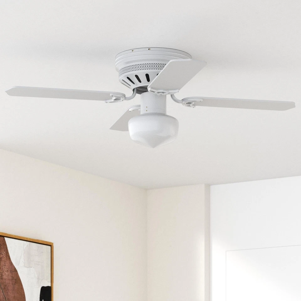 CC42WW4L Celeste Collection 42-Inch Ceiling Fan with Five Reversible White/Wh... - Image 2 of 2