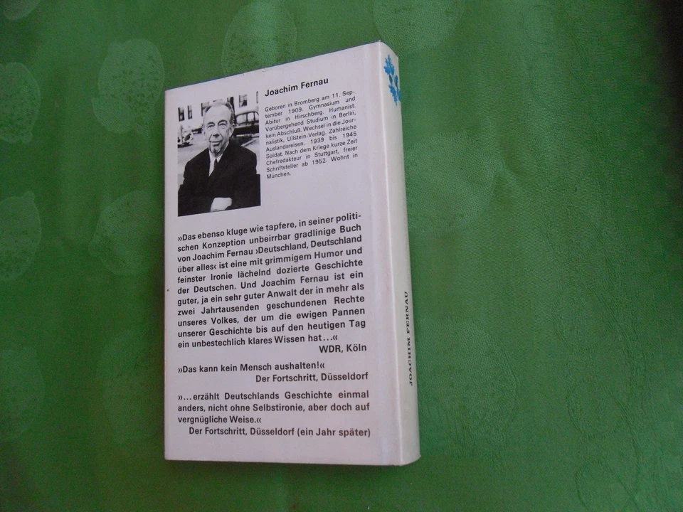 Deutschland, Deutschland über alles - Joachim Fernau - gebundene Ausgabe - 1972 - Bild 2 von 2