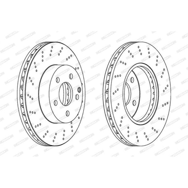 Ferodo 2X Bremsscheibe Vorne Ø295 Mm FüR Mercedes-Benz C-Klasse T-Model S204-image