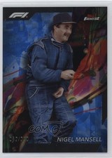 2024 Topps Finest Formula 1 Common Blue Refractor 62/200 Nigel Mansell HOF 10no