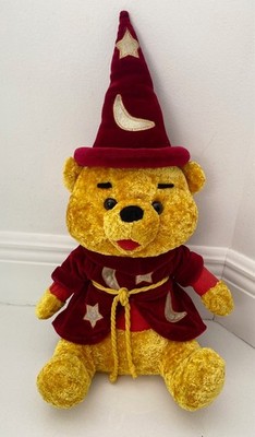 Vintage Carousel - Plush Gold Wizard Bear Toy - Red Coat/Cap, 19 inch