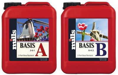 Mills Basis A+B 2x 5 Liter - Pflanzendünger Grow Nährstoffe