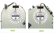 CPU+GPU Cooling Fan Suitable for SC15 Gaming Laptop PLB07010S05M Set