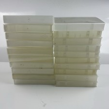 20 x Empty VHS Video Cassette Tape Cases Upcycle Storage Crafting Clear