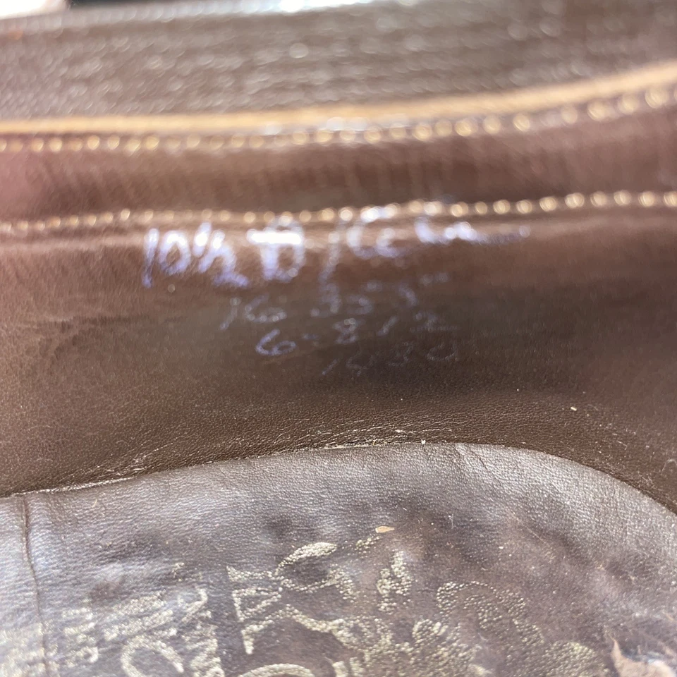 Johnston & Murphy Aristocraft Men’s Dress Loafers Size 10.5 D Brown Faux Gator - Image 3 of 4