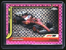 2025 Topps Chrome Formula 1 F1 Charles Leclerc Pink Checker 235/250 #75