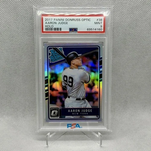 2017 PANINI DONRUSS OPTIC HOLO #38 AARON JUDGE ROOKIE RC PSA 9 Yankees