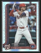 DYLAN CREWS 2025 Topps Chrome Update #USC190 REFRACTOR  RC NATIONALS