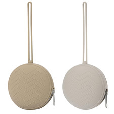 2-Pack Silicone Pacifier Holder Case - Bpa-Free Pacifier Holder Pouch for Baby B