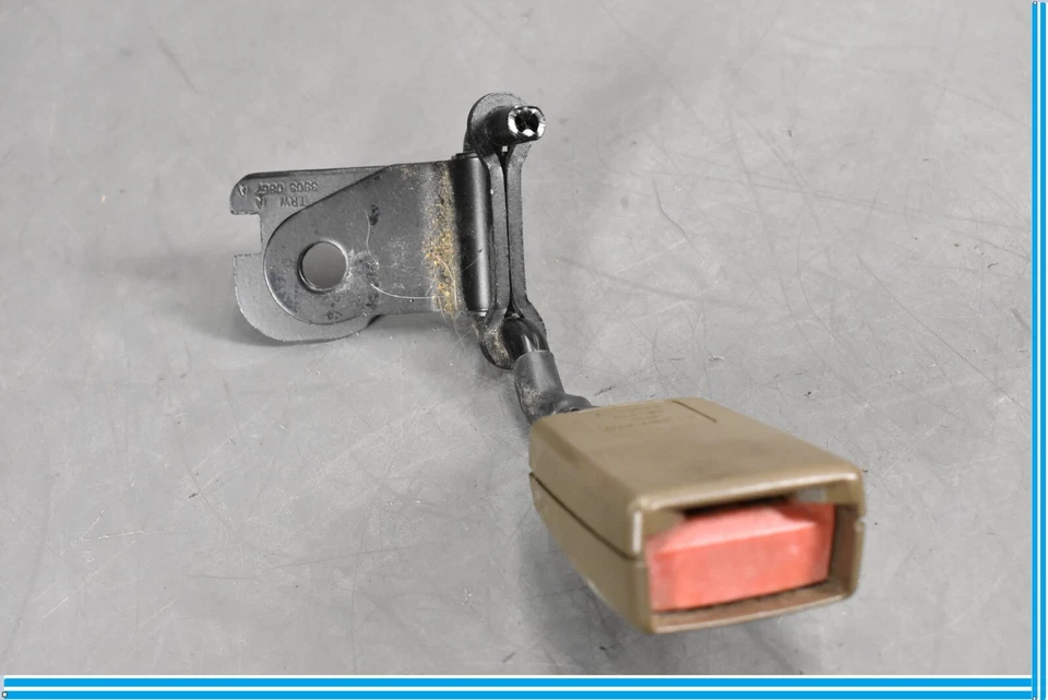 04-09 Jaguar XJ8 XJR Hebilla de cinturón de seguridad trasero izquierdo lado del conductor bronceado OEM Foto 2 de 4