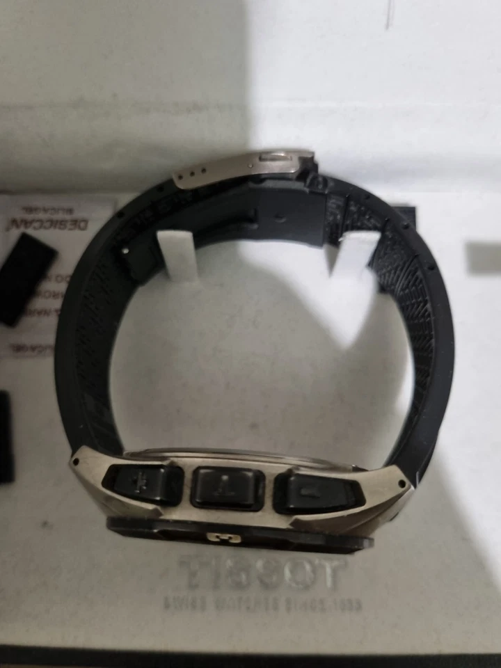 Tissot T091420A Watch Men's Round Black Date Quartz 45mm Swiss Made - image 4 of 4