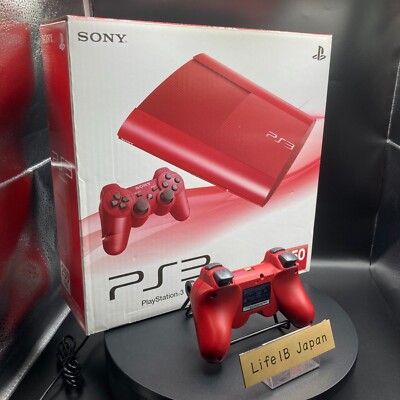 Sony PlayStation 3 CECH-4000B Garnet Red 250GB Console PS3 with