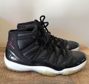 jordan 11 black gym red