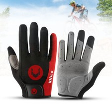 Anti-Slip Full Finger Cycling Gloves Racing Gloves Workout Gloves for Men Women