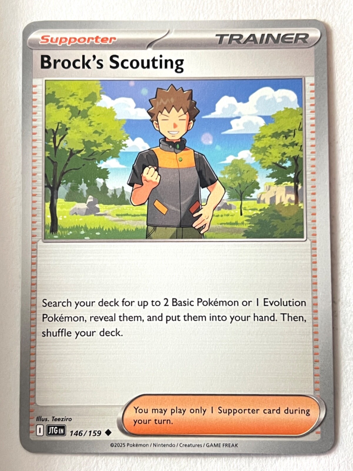 Brock’s Scouting 146/159 Uncommon Trainer Journey Together Pokemon Near Mint NM