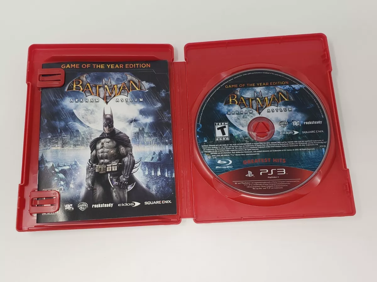 Jogo Batman Arkham Asylum Game of the Year Edition Greatest Hits -  Playstation 3 - Seminovo - Games Guard