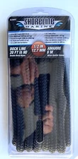 Case of (12) Shoreline Marine 20ft Black Double Braided 1/2 Dock Lines Boat Rope