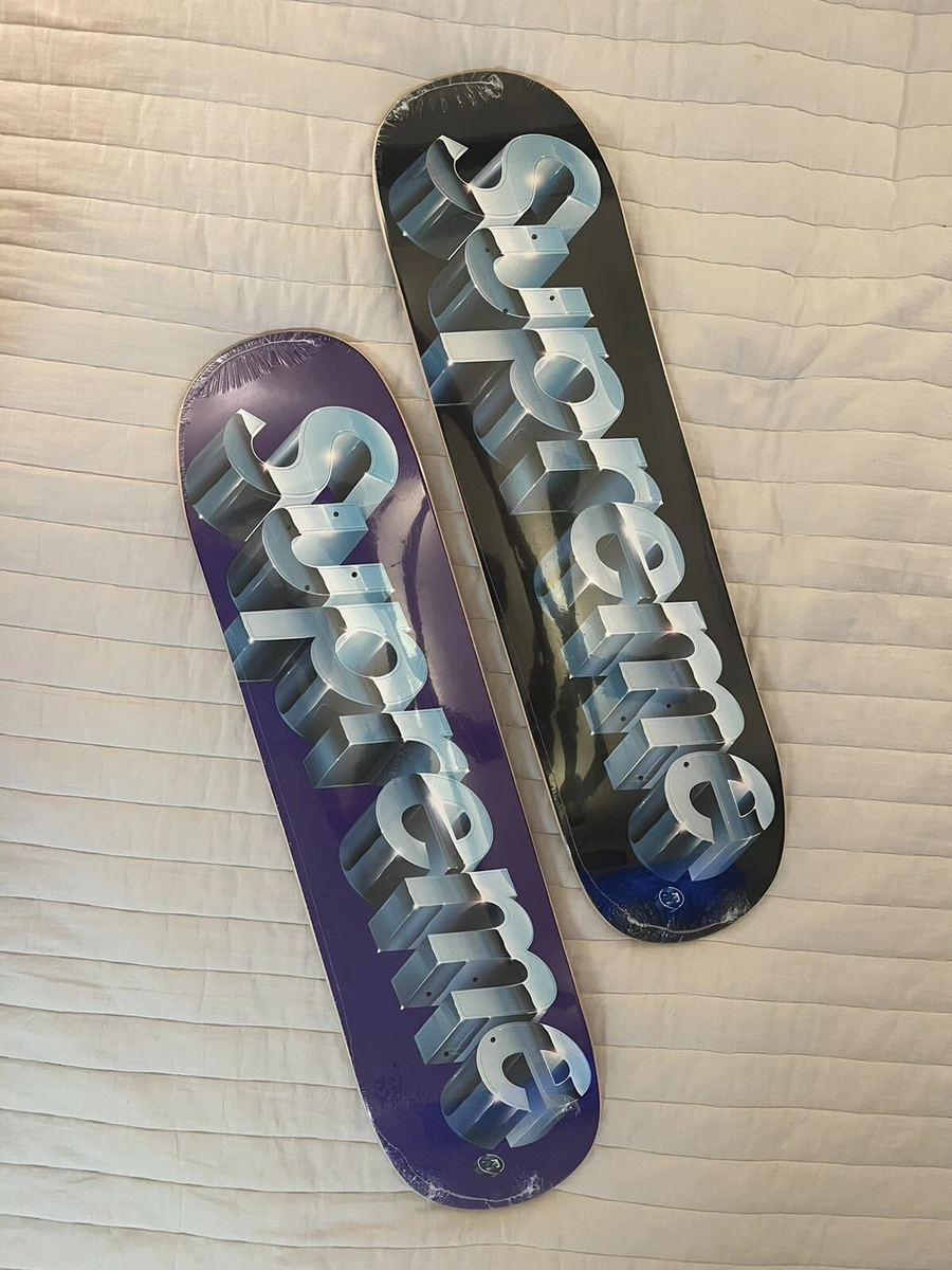 Supreme Deck Chrome Logo Black Purple | eBay