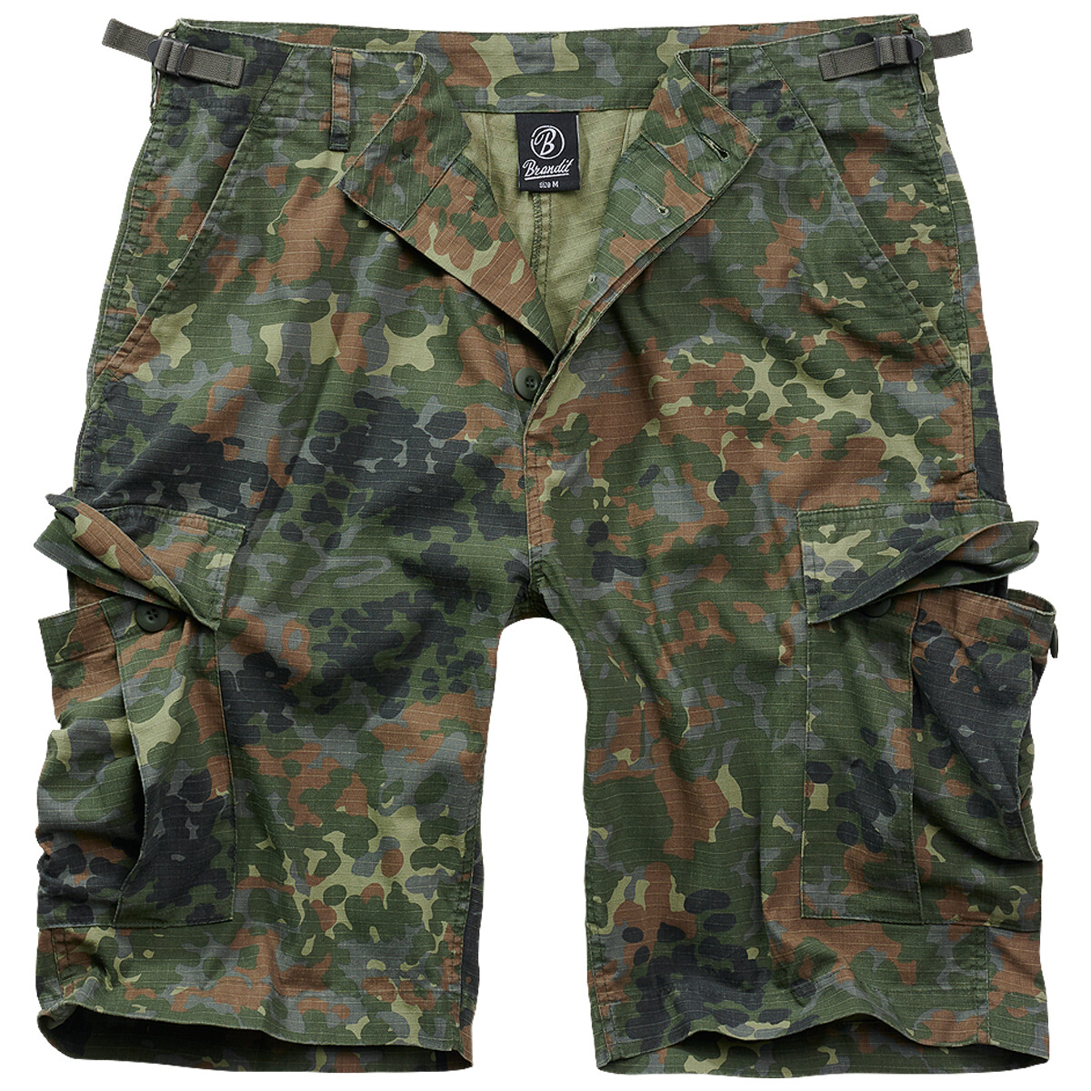 Brandit BDU Pantalones Cortos Hombre Trekking Trabajo Militar Flecktarn Camo