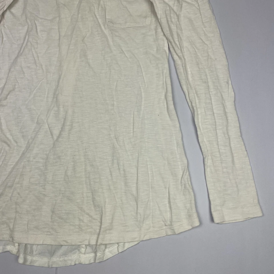 Blusa túnica de manga larga Fat Face Top 6 blanca para mujer lisa - Imagen 3 de 4