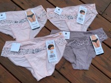 Rene Rofe Nylon Blend Bikini Underwear SMALL Lot of 4 NWT