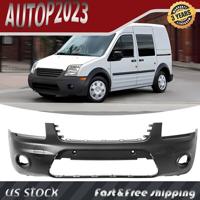 #ad #ad Front Bumper Plastic For 2010 2013 Ford Transit Connect W Fog Light Holes $162.99