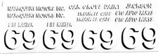 #69 Bill Kahler race car DECAL SHEET