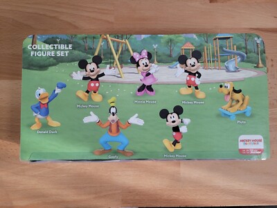 Disney Junior Mickey Collectible Figure Set 7 Piece PLUTO/GOOFY