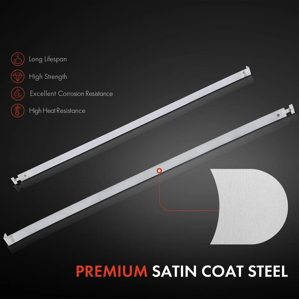 2x correas de tanque de combustible de acero para Dodge 400 600 Aries Lancer Chrysler LeBaron Laser Foto 2 de 4