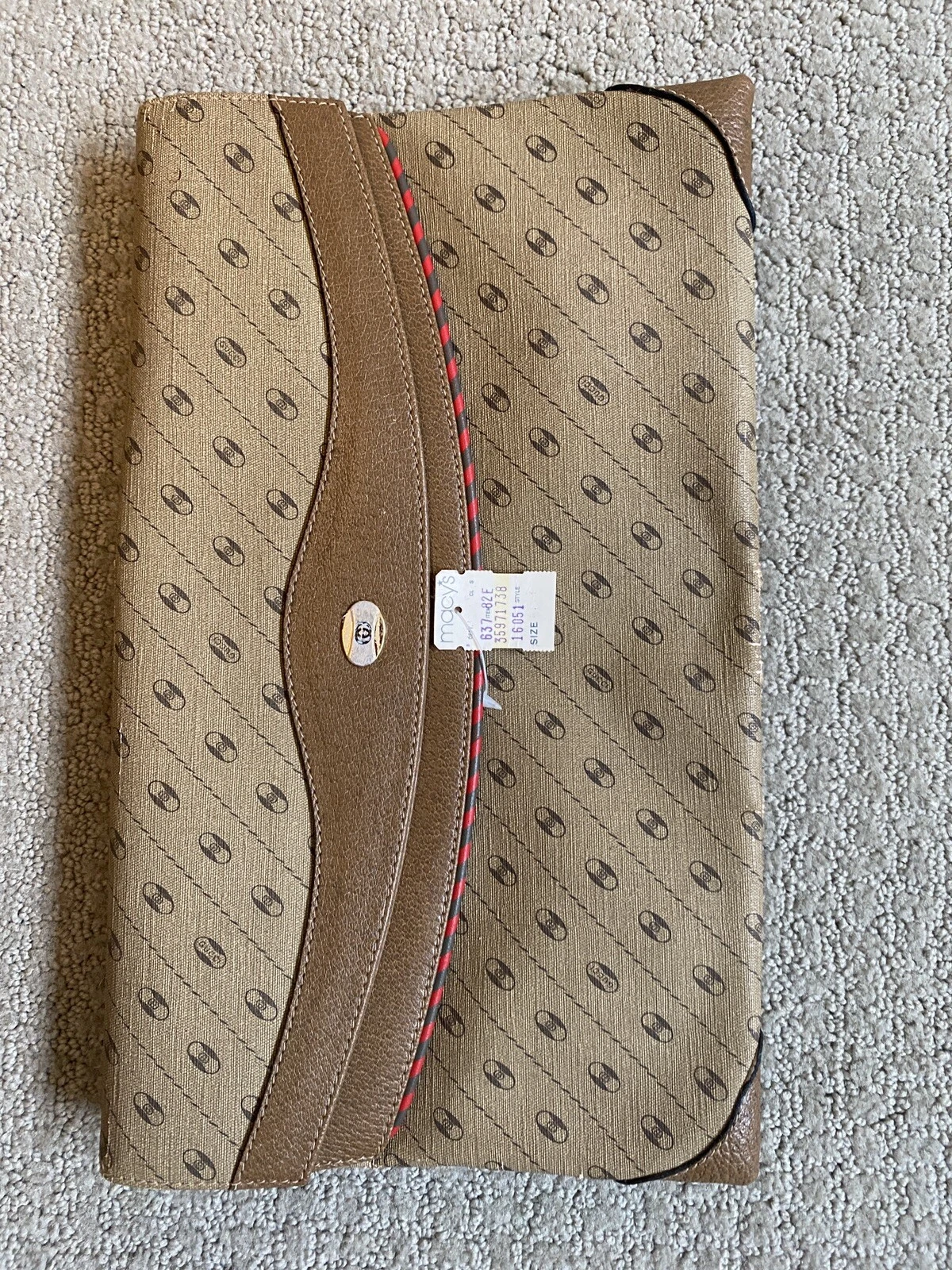 borsa frizione vintage gucci gg