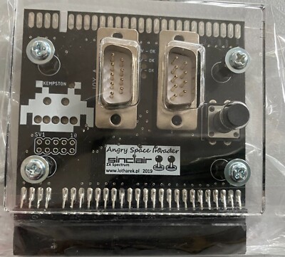 Für Sinclair ZX: 2-fach Joystickschnittstelle mit Reset im transp. Gehäuse- NEU