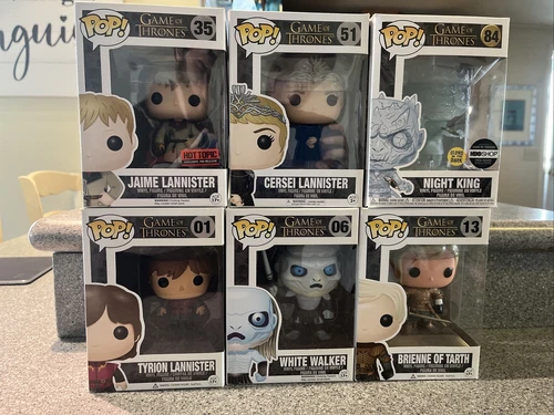 Lot If 6 - Game Of Thrones Pops - #01, #06, #13, #35, #51, And #84