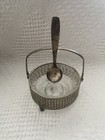 Vintage Ornate Sugar, Nut, Jam, Condiment Serving Dish W/Attached Spoon — photo 2