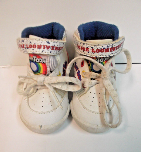 WARNER BROS. ACME LOONIVERSITY TINY TOONS ADVENTURES TODDLER SHOE SIZE 3 VINTAGE - Afbeelding 1 van 8