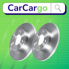 Premium Solid Front Brake Discs Pair For VW Golf 1.5 1974-1983 239 mm