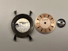 jaeger lecoultre backwind stainless steel swiss made caseback crown & dial