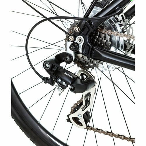 black 700c central commuter bike by schwinn